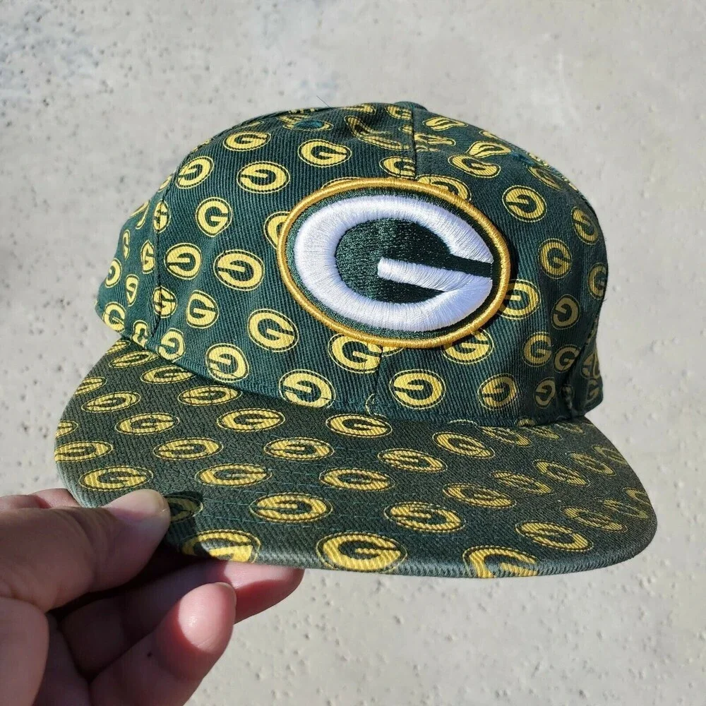 Green Bay Packers Cap Official NFL 7-5/8 Hat Cap Green Yellow Reebok Embroidered